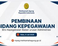 Pengadilan Agama Mukomuko Ikuti Zoom Pembinaan Bidang Kepegawaian